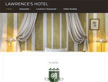 Tablet Screenshot of lawrenceshotel.com